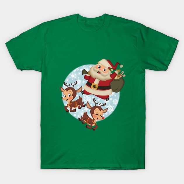 santa's on his way T-Shirt by richhwalsh